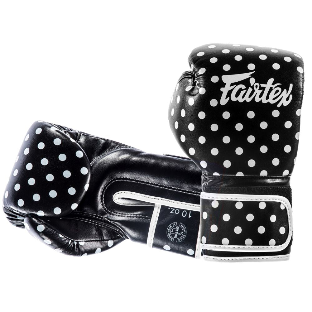 FAIRTEX Boxing Gloves BGV14 - PolkaDotBlack