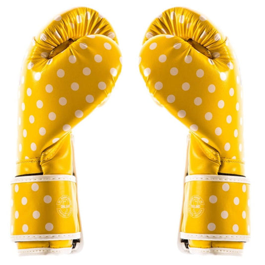 FAIRTEX Boxing Gloves PolkaDot Yellow BGV14YP