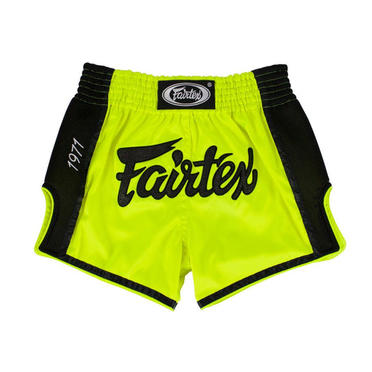 FAIRTEX Slim Cut Muaythai Shorts BS1706 - Lime Green