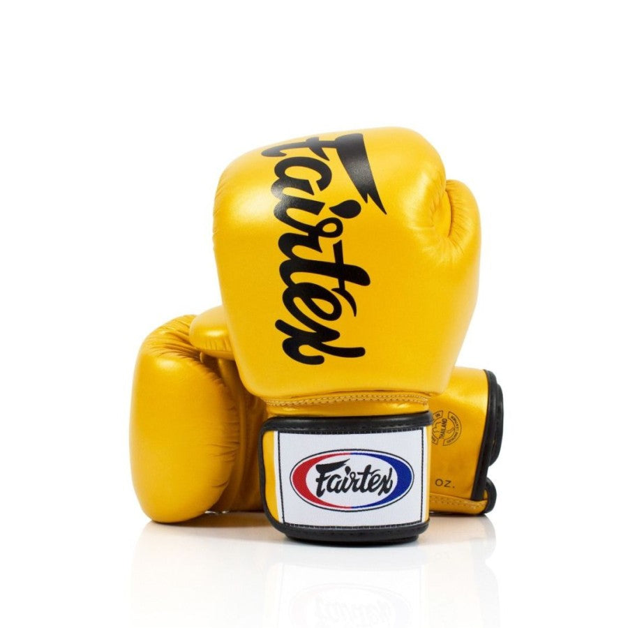 FAIRTEX Micro Deluxe Tight Fit Boxing Gloves BGV19 Gold