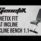 GENETIX FIT Flat Incline Decline Bench 1.1 Black