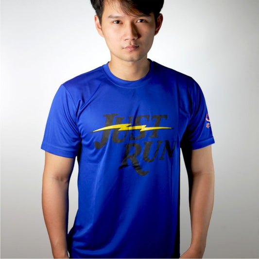 GENETIX JUST RUN Tshirt Blue