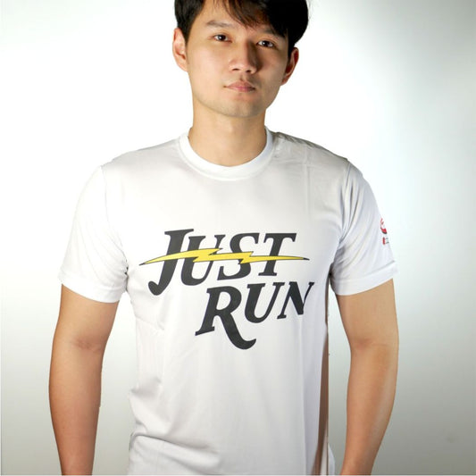 GENETIX JUST RUN Tshirt White